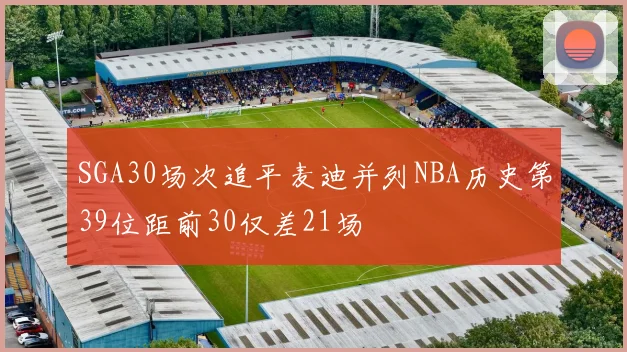 SGA30场次追平麦迪并列NBA历史第39位距前30仅差21场